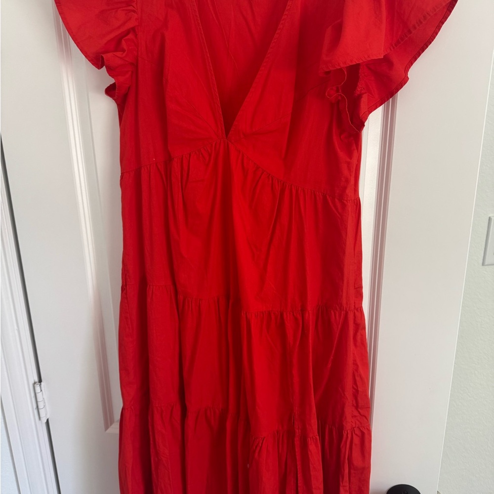 Vero Moda Asymmetrical Red Dress